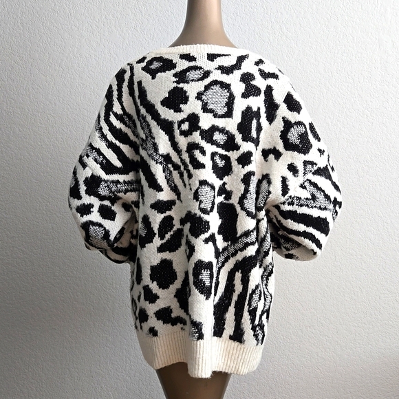Forever 21 plus size women's cheetah print sweater - Picture 4 of 7